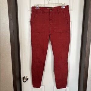 Anthropologie Burgundy Pants